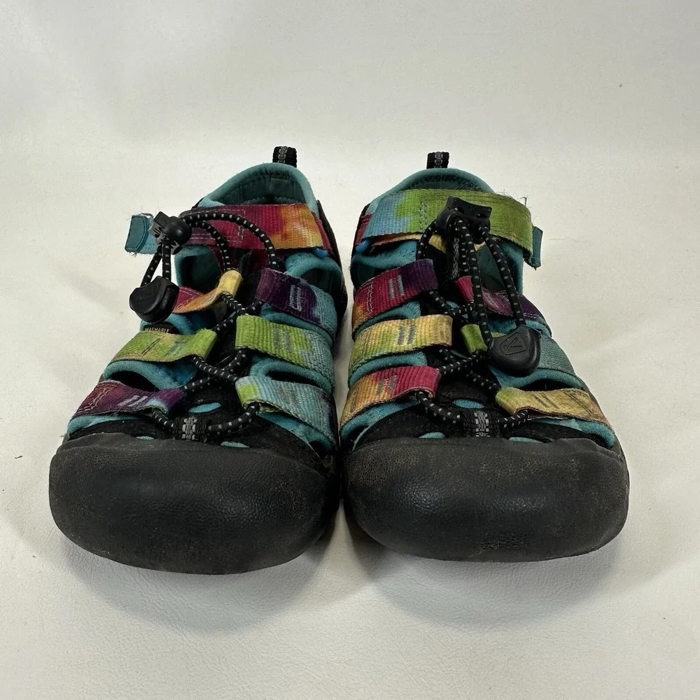 KEEN‎ Newport H2 Rainbow Tie Dye Sandal Big Kid Size 2 Water Hiking Sport Shoes